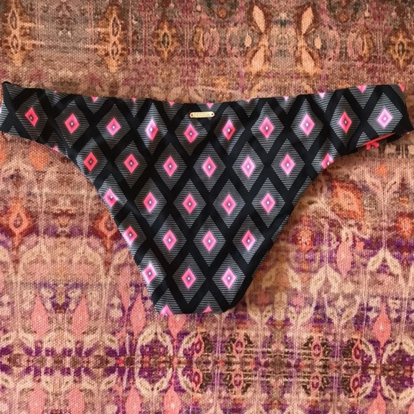 Raisins geometric bikini bottoms pink,black,gray, sz small - Picture 3 of 4
